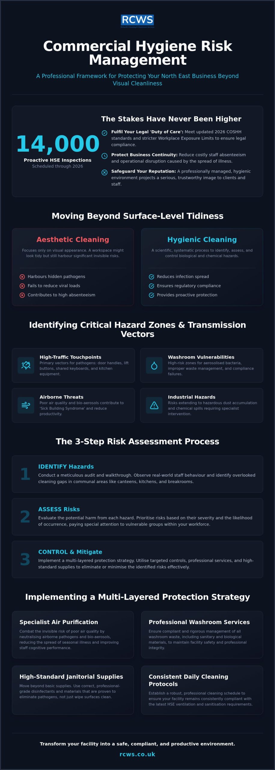Commercial Hygiene Risk Management: A Professional Guide for North East Businesses