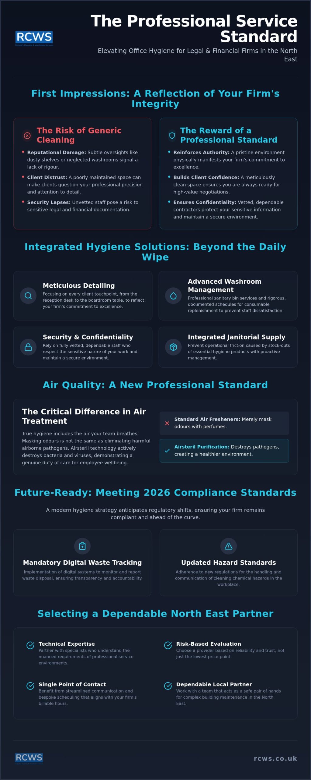 Office Cleaning for Professional Services in the North East: 2026 Standards